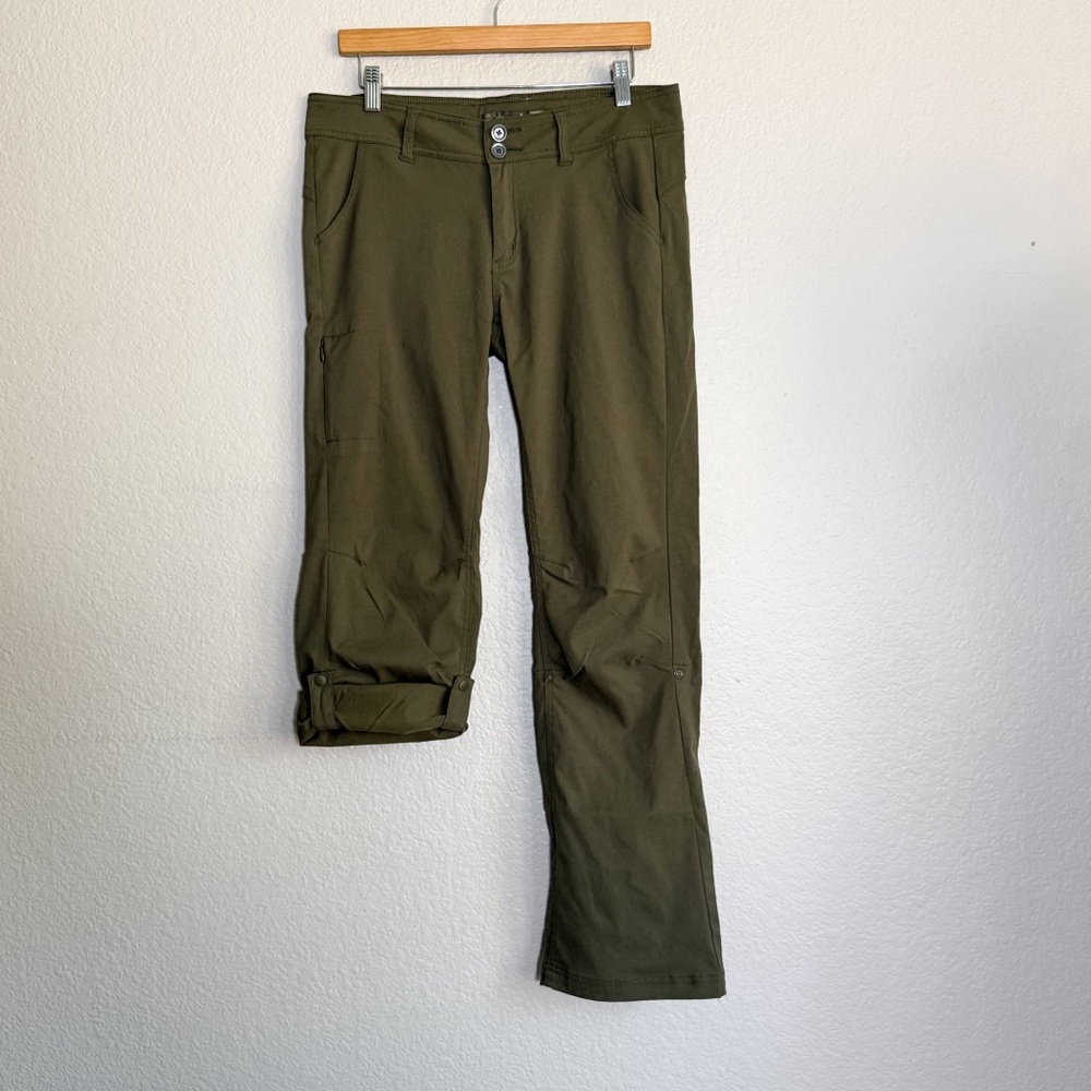 prAna Halle Pants Olive Green Utility Hiking Stretch Zion Women’s 8 - Picture 11 of 16